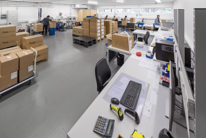 Vue de la salle des nouveaux postes de travail