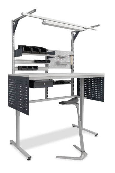 Table de montage ERGO-line ERGO-Light avec aide à la station debout